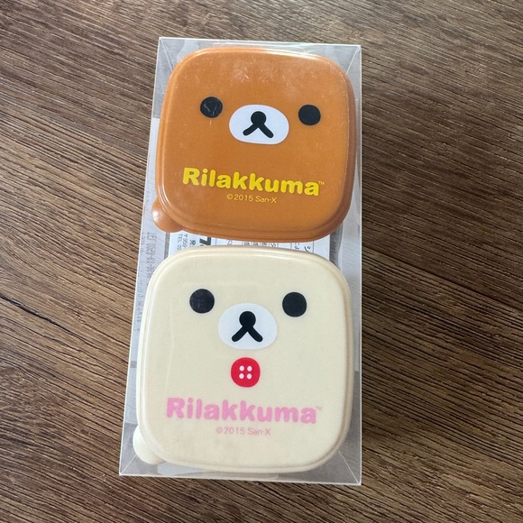 RILAKKUMA-Imported (NWT) Two Small Character Plastic Containers - Picture 1 of 8